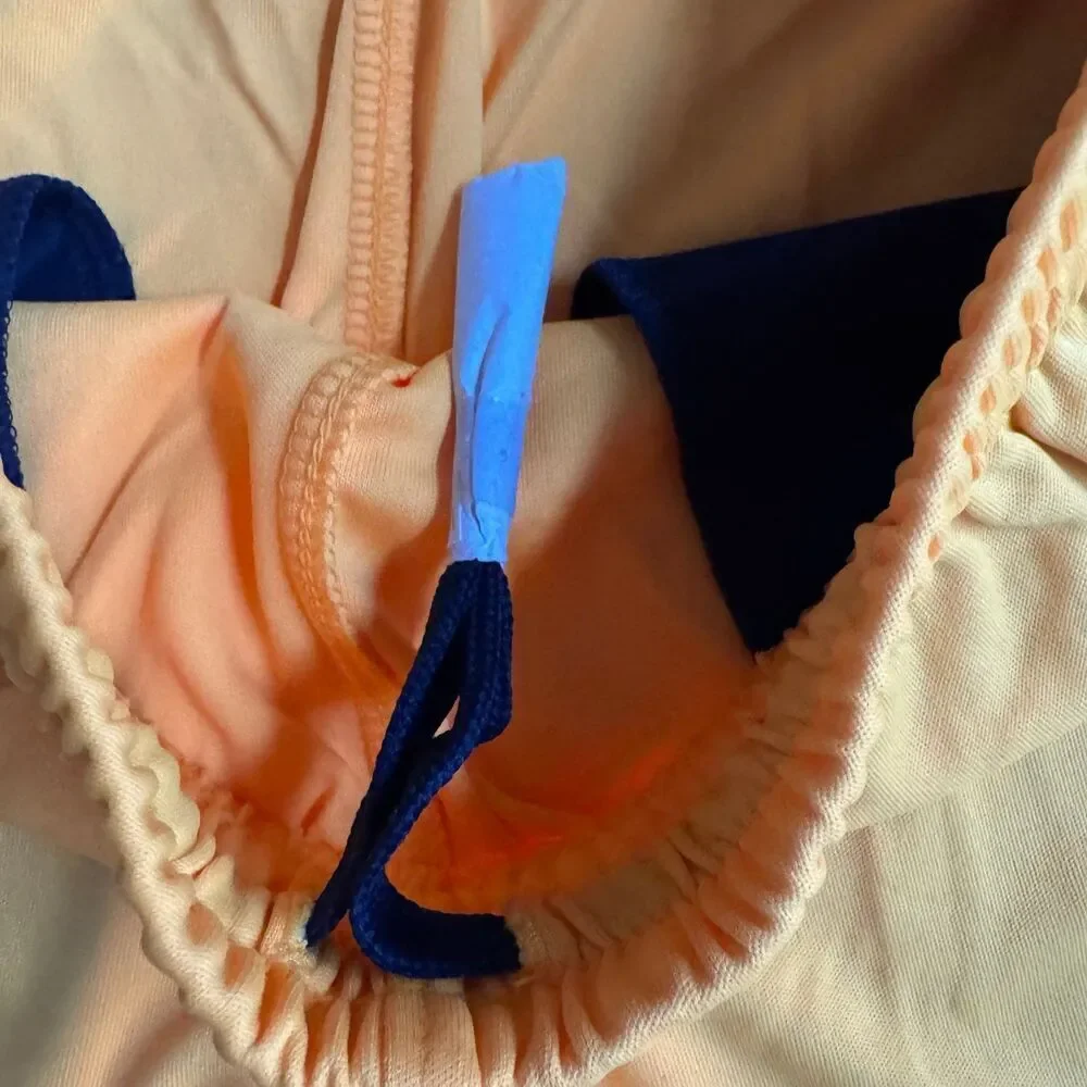 Land’s End Orange Blue Athletic Shorts Boys Size M 8 NWOT